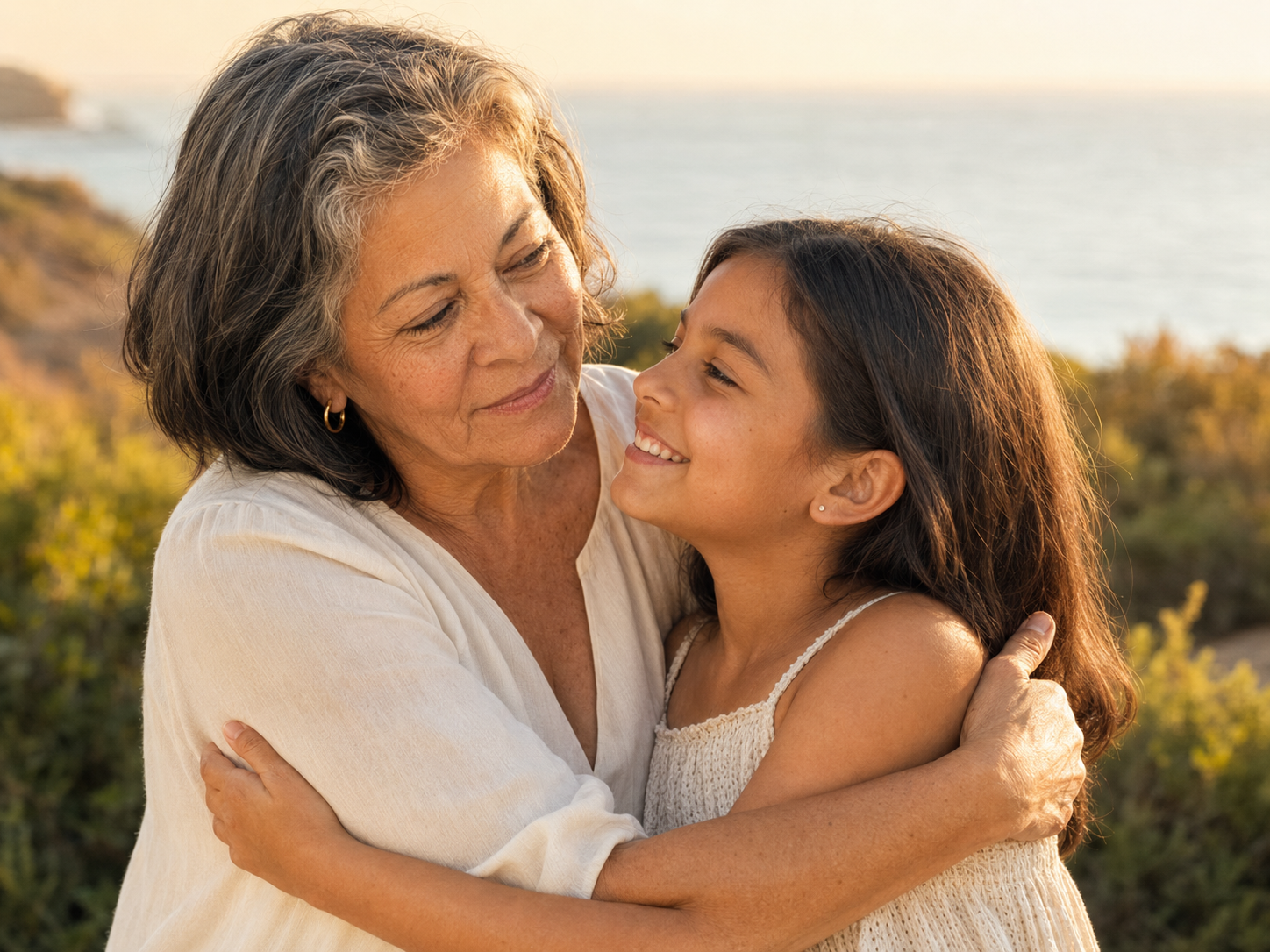 Elena sharing a joyful moment with her granddaughter